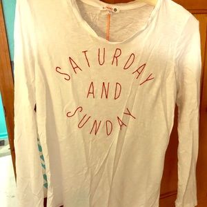 White LS TEE $30  $15